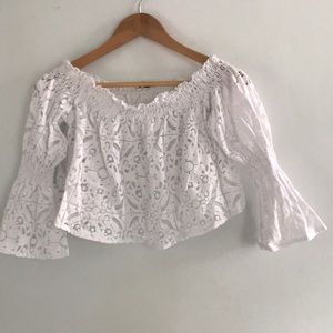 Romantic Cotton lace crop top NEW